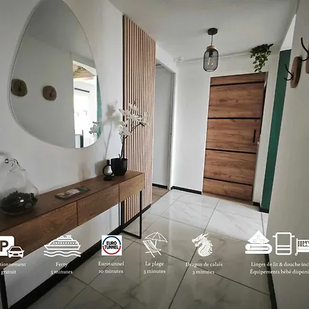 Calais Plage-Gare Appartement Elegant Tout Equipe Exterior foto